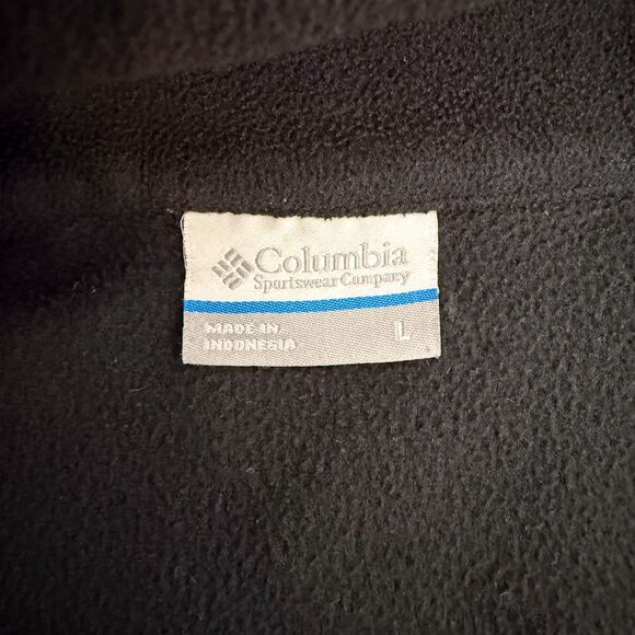 Columbia Women's Fast Trek Fleece Full Zip Fleece Jacket Sz Large Black Classic - Picture 5 of 10